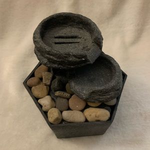 Zen Fountain and Greenery